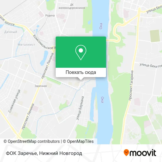 Карта ФОК Заречье