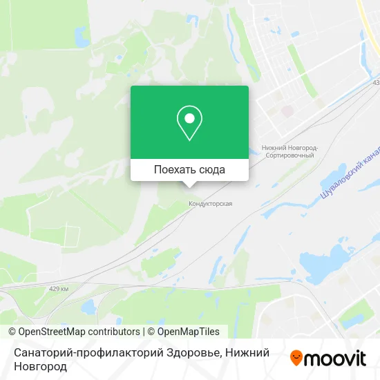 Карта Санаторий-профилакторий  Здоровье