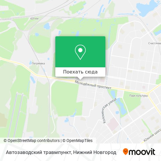 Карта Автозаводский травмпункт