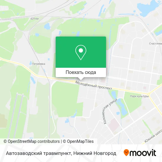 Карта Автозаводский травмпункт