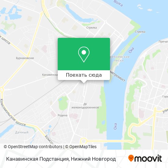 Карта Канавинская Подстанция