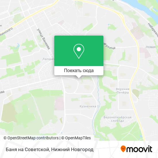 Карта Баня на Советской