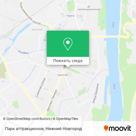 Карта Парк аттракционов