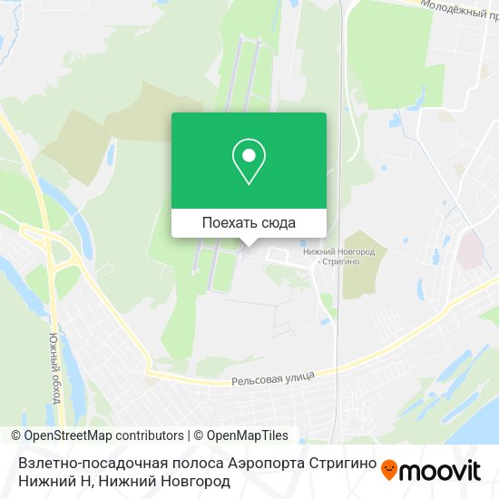 Карта Взлетно-посадочная полоса Аэропорта Стригино Нижний Н