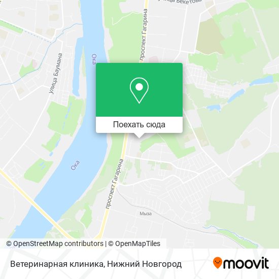 Карта Ветеринарная клиника