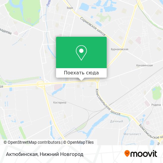Карта Актюбинская