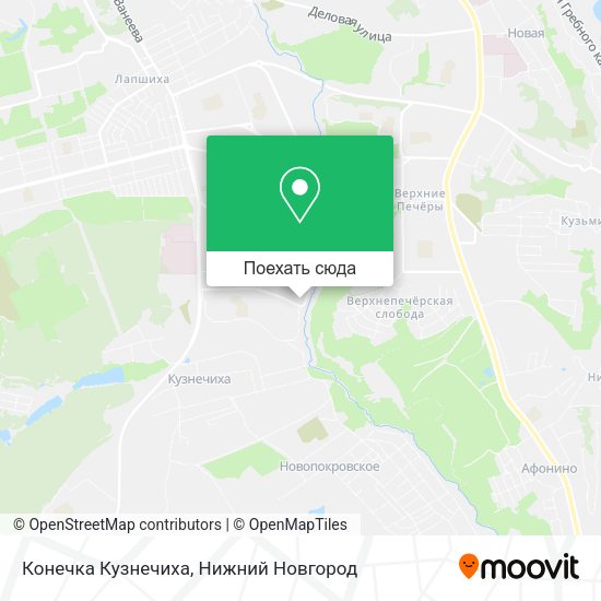 Карта Конечка Кузнечиха