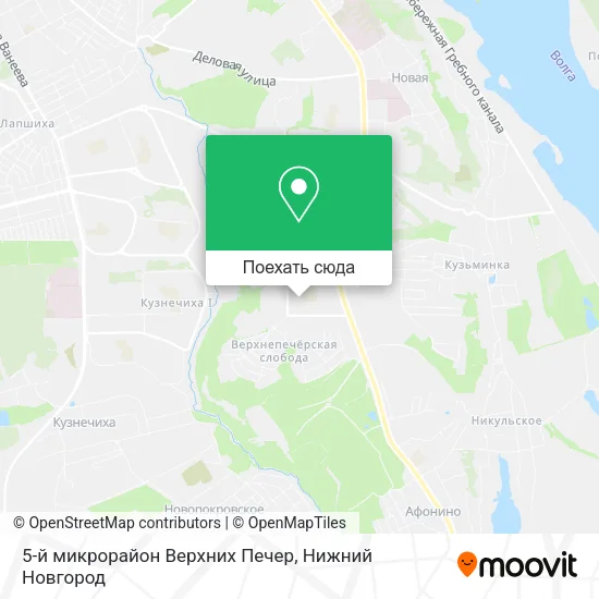 Карта 5-й микрорайон Верхних Печер