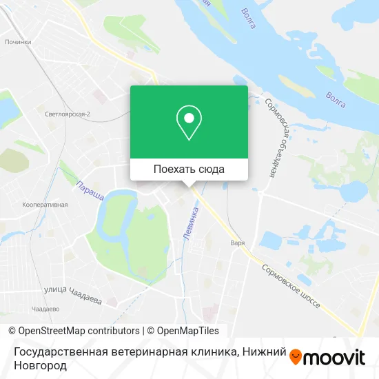 Карта Государственная ветеринарная клиника