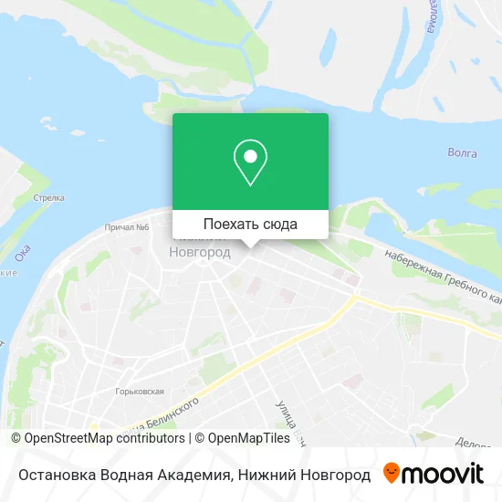 Карта Остановка Водная Академия