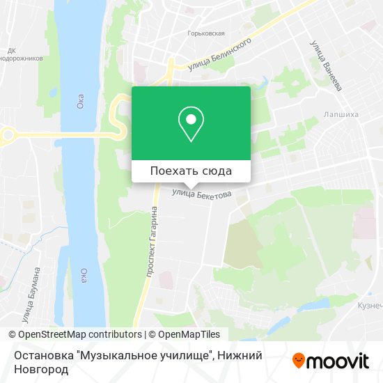 Карта Остановка ''Музыкальное училище''
