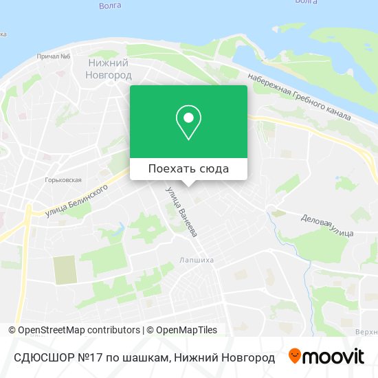 Карта СДЮСШОР №17 по шашкам