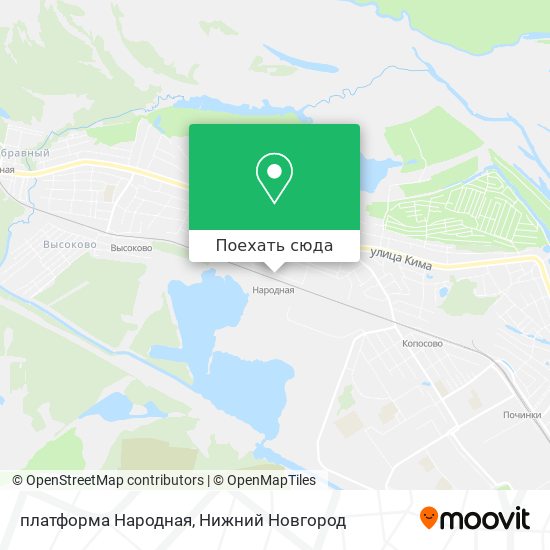 Карта платформа Народная
