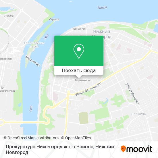 Карта Прокуратура Нижегородского Района