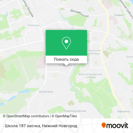 Карта Школа 187 заочка