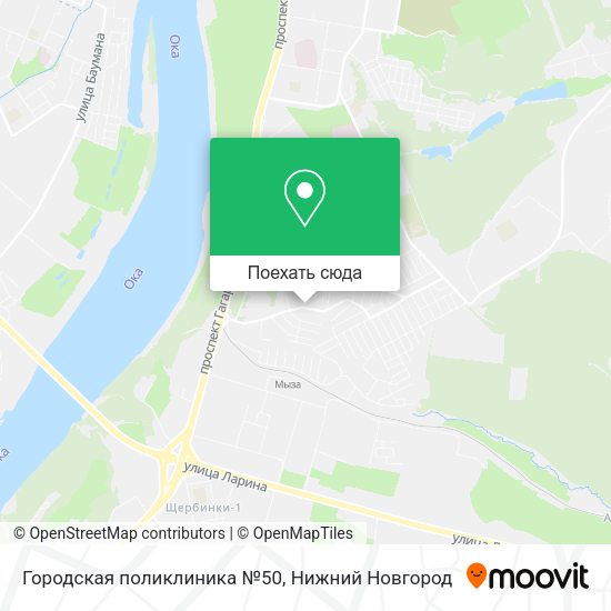 Карта Городская поликлиника №50