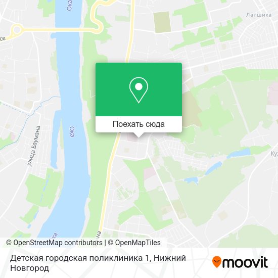 Карта Детская городская поликлиника 1