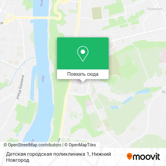 Карта Детская городская поликлиника 1