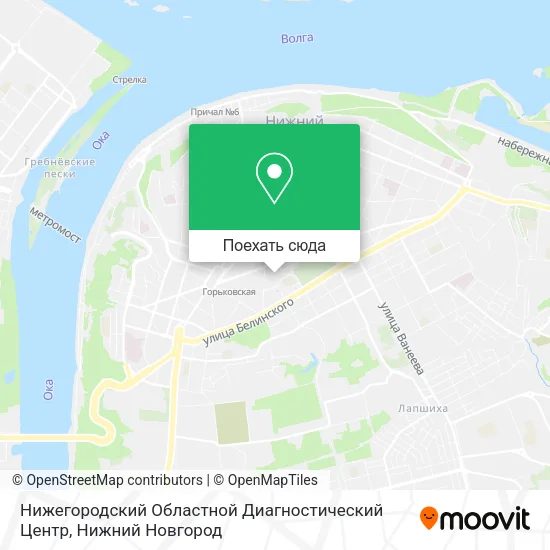 Карта Нижегородский Областной Диагностический Центр