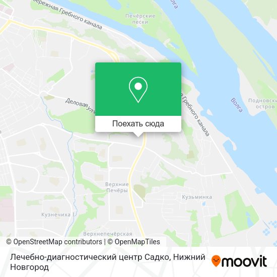 Карта Лечебно-диагностический центр  Садко