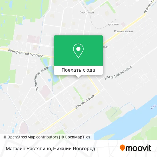 Карта Магазин  Растяпино