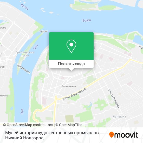 Карта Музей истории художественных промыслов