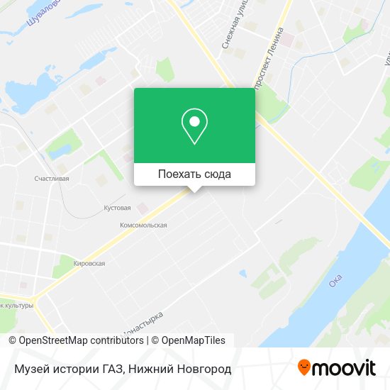 Карта Музей истории ГАЗ