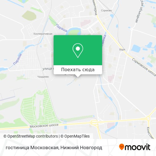 Карта гостиница Московская