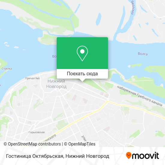 Карта Гостиница Октябрьская