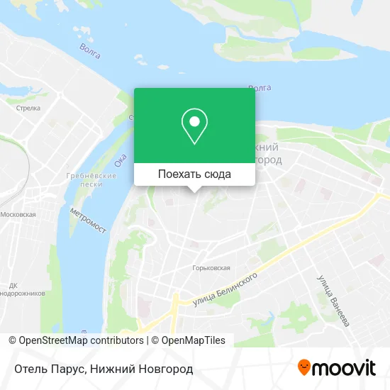 Карта Отель Парус
