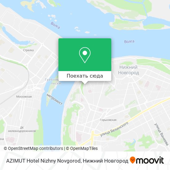 Карта AZIMUT Hotel Nizhny Novgorod