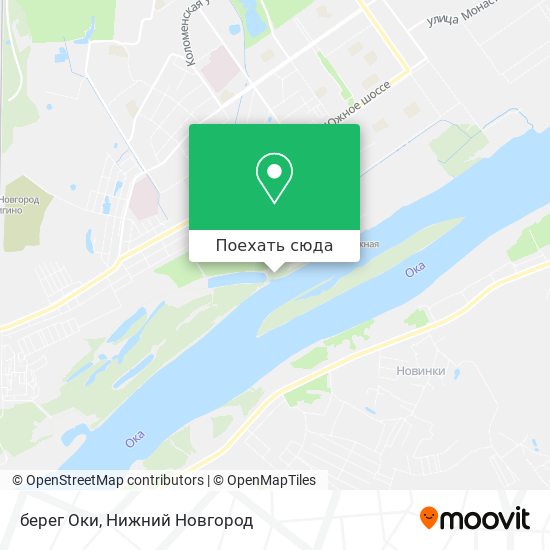 Карта берег Оки