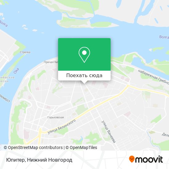 Карта Юпитер