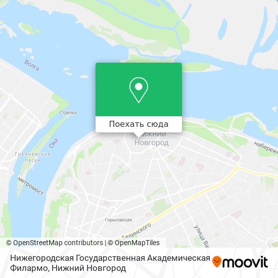 Карта Нижегородская Государственная Академическая Филармо