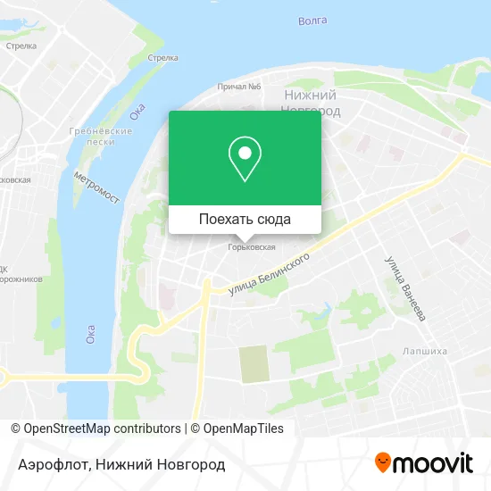 Карта Аэрофлот