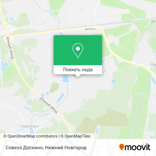 Карта Совхоз Доскино