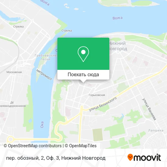 Карта пер. обозный, 2, Оф. 3