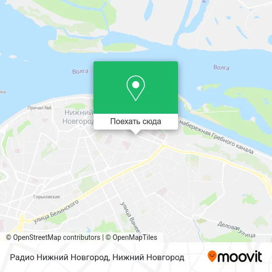 Карта Радио Нижний Новгород