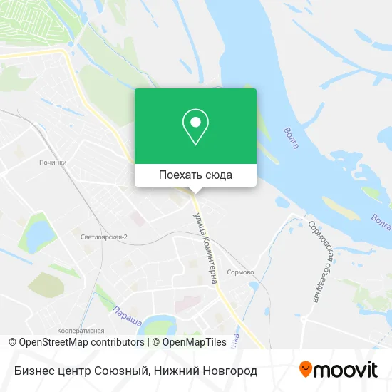 Карта Бизнес центр  Союзный