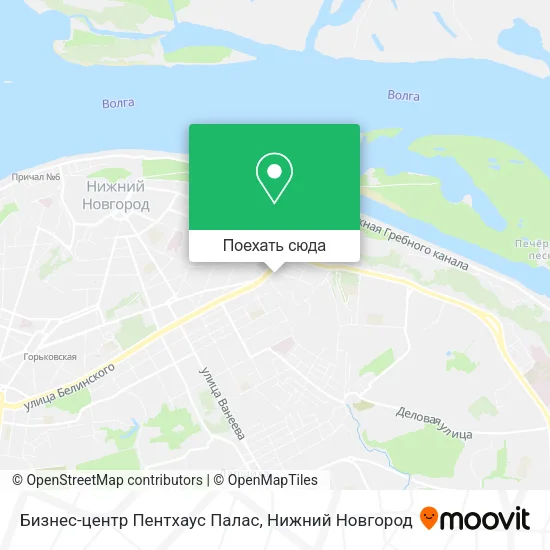 Карта Бизнес-центр Пентхаус Палас