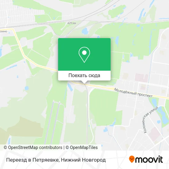 Карта Переезд в Петряевке