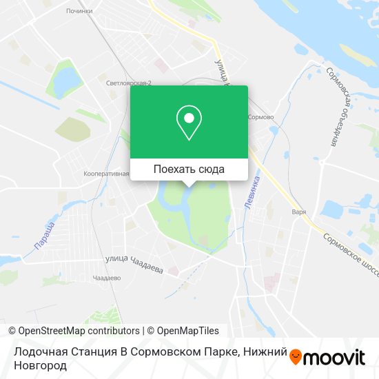 Карта Лодочная Станция В Сормовском Парке