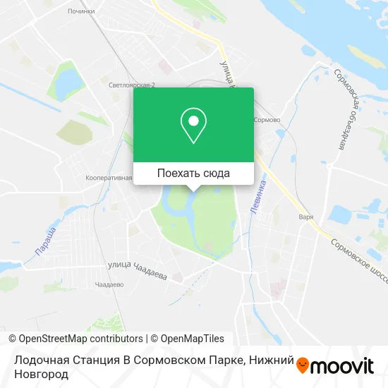 Карта Лодочная Станция В Сормовском Парке