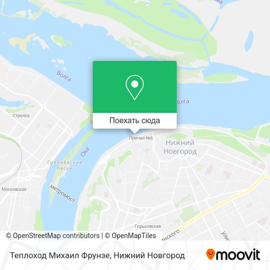Карта Теплоход Михаил Фрунзе