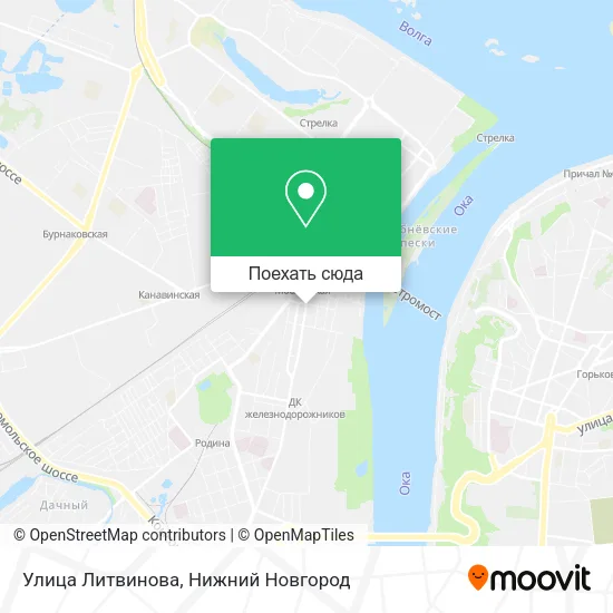 Карта Улица Литвинова