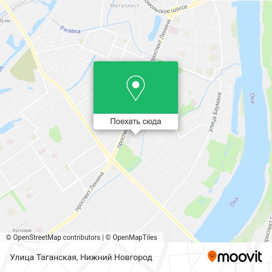 Карта Улица Таганская
