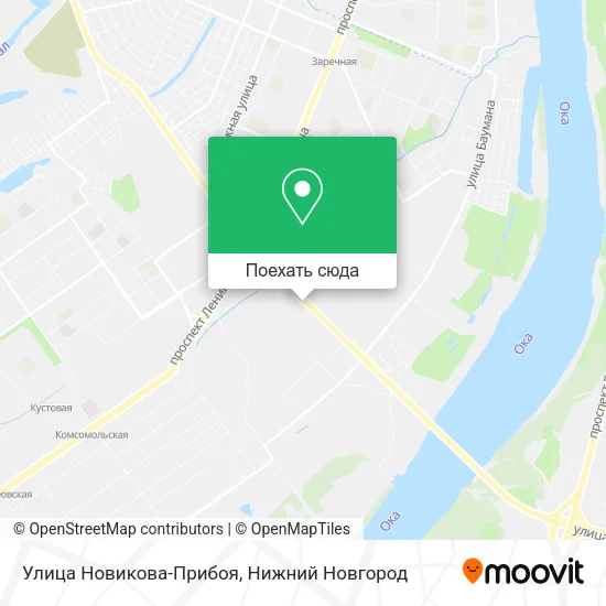 Карта Улица Новикова-Прибоя