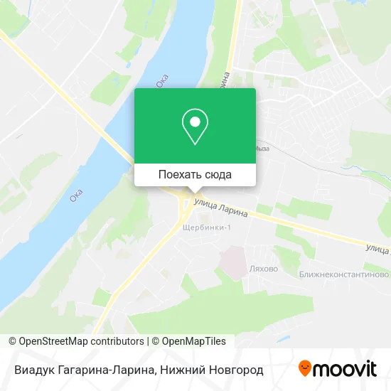 Карта Виадук Гагарина-Ларина