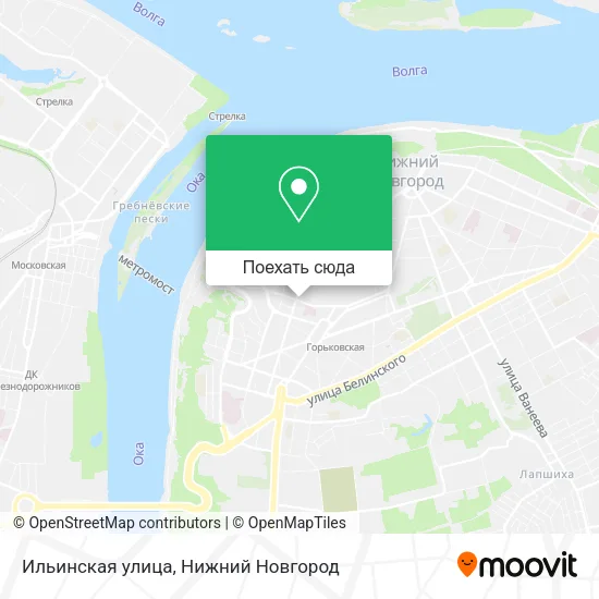 Карта Ильинская улица