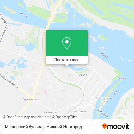 Карта Мещерский бульвар